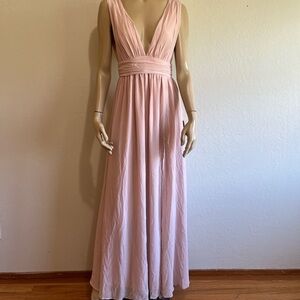 Lulu's Blush Maxi Formal Dress Size Small